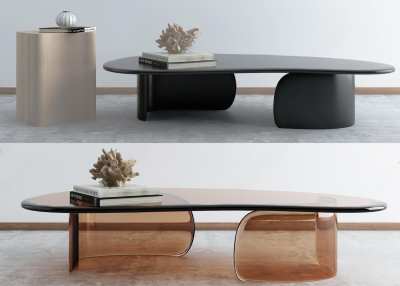 现代茶几3D模型下载